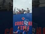 New York Knicks celebrate NBA Finals victory