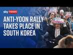 Anti-Yoon rally takes place in South Korea