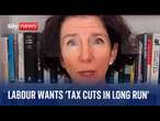 Labour party chair: Labour wants tax cuts 