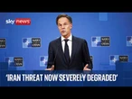 NATO chief Mark Rutte holds news conference following US-Iran peace deal