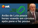 Avião de Lula tem 'problema técnico' e pousa em segurança após dar voltas durante horas