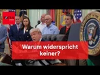 Trump liegt bei Größenvergleich falsch - keiner widerspricht
