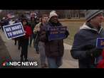 Protests over veterans laid off as part of Trump’s cuts to federal bureaucracy