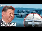 China’s terrifying new giant ‘sea monster’ warplane pictured for first time