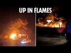 Massive fireballs fill the sky as Ukrainian drones blitz Russian oil depots in latest blow to Putin