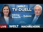 BUNDESTAGSWAHL 2025 TV-DUELL: Katrin Göring-Eckardt (Grüne) vs. Wolfgang Kubicki (FDP) | WELT LIVE