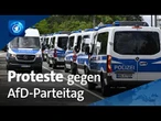 Erfurt: Proteste gegen AfD-Bundesparteitag