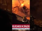 KTO PODPALIŁ HALĘ W PŁOCKU? Zatrzymanie 66-latka. Mężczyzna usłyszał zarzuty i przyznał się do winy