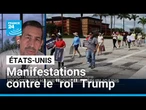 Des foules géantes d'Américains mobilisées contre "le roi" Trump aux États-Unis • FRANCE 24