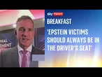 Epstein victims should give evidence 'freely', says business secretary