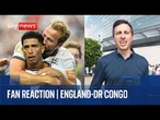 England fans react to World Cup knockout match against DR Congo