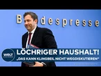 KLINGBEILS PLAN: 170 Milliarden fehlen! „Ein Haushalt, der ein Loch hat, ist ein löchriger Haushalt“