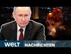 UKRAINE-KRIEG: Putin mit Raketen-Regen über Kiew! Auch Rüstungsindustrie betroffen! | WELT Stream