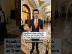Republicans keep voting for bills they say they don't like as Trump lays on the pressure