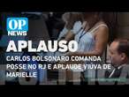 Carlos Bolsonaro comanda cerimônia de posse e aplaude viúva de Marielle | O POVO NEWS