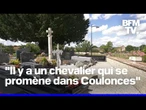 "On passe en voiture et il dégaine son épée": un mystérieux chevalier rôde dans un village normand