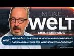 JAN FLEISCHHAUER: SPD empört! Reiche-Vorschlag bringt die Sozialdemokraten auf die Barrikaden