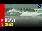 LIVE: View of the Taiwan coast as Typhoon Bavi approaches