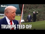 Trump slams 'invasion' of migrants 'killing' Europe before hitting UK golf course with son Eric