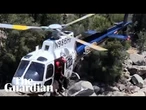 Police rescue California man trapped behind waterfall for two days