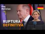 ALEMANIA: SCHOLZ DESTITUYE AL MINISTRO DE FINANZAS y PRECIPITA un ADELANTO ELECTORAL | RTVE Noticias