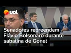 Flávio Bolsonaro é acusado de constranger Gonet durante sabatina e é repreendido por senadores