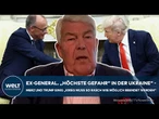 KNACKPUNKT UKRAINE: Merz bleit standhaft - Trump drückt sich um klare Aussage zu Putins Krieg