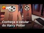 Conhecemos o celular do Harry Potter com varinha mágica e pomo de ouro