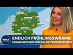 WETTER IN DEUTSCHLAND: Frühlingshoch setzt sich durch - Perfekte Temperaturen für den Rosenmontag!