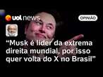 Twitter: Musk pediu arrego e chegou a hora de Moraes encerrar novela do X no Brasil, diz Kotscho