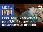 Brasil tem 2,5 milhões de suspeitas de lavagem de dinheiro e apenas 93 servidores para investigá-las