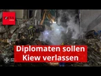 Angriffsdrohung aus Moskau: Diplomaten sollen Kiew verlassen