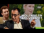 Reaction auf Alice Weidel, Friedrich Merz und Beschneidung: Cem Özdemir bei Press Play
