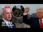 US, Israeli and Hamas delegations head to Cairo to finalise a Gaza deal | The World with Yalda Hakim
