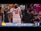 Knicks take Game 1 in NBA Finals against Spurs
