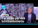 Tyr visée par des bombardements : nouvelles frappes israéliennes au Liban • FRANCE 24