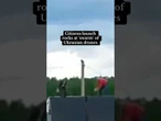 Citizens launch rocks at 'swarm' of Ukrainian drones