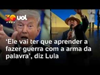 Lula diz que quer fazer 'guerra de narrativa' com Trump após tarifaço: 'É a guerra da verdade'