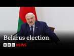 Belarus election: Inside Alexander Lukashenko's polling day press conference | BBC News