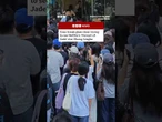 Fans break glass door trying to see Netflix's 'Pursuit of Jade' star Zhang Linghe. #BBCNews