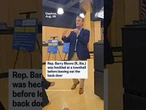 Rep. Barry Moore (R, Ala.) was heckled at a townhall before leaving out the back door
