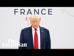 Donald Trump jokes 'I'm the boss' before meeting on final day of G7 summit