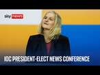 News conference as ex-Olympian Kirsty Coventry elected new IOC president