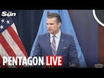 LIVE: Pentagon Iran briefing with Pete Hegseth and Air Force chiefs