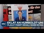 BERLIN: Eklat an Humboldt-Universität! Plakat feiert Ermordung von Israelis in Washington D.C.