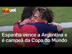 Espanha vence a Argentina e é campeã da Copa nos EUA