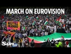 Armed cops brace for Eurovision violence TONIGHT as 20,000 Palestine protesters descend on Malmo