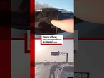 Police officer saves man from burning car in Texas. #Southlake #Texas #BBCNews