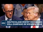 WIRTSCHAFTSKRIEG: US-Präsident Trump schockt Deutschland! Was Allianz um Kanzler Merz dagegen plant