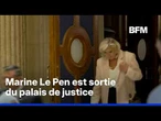 Marine Le Pen sort du palais de justice sans prendre la parole